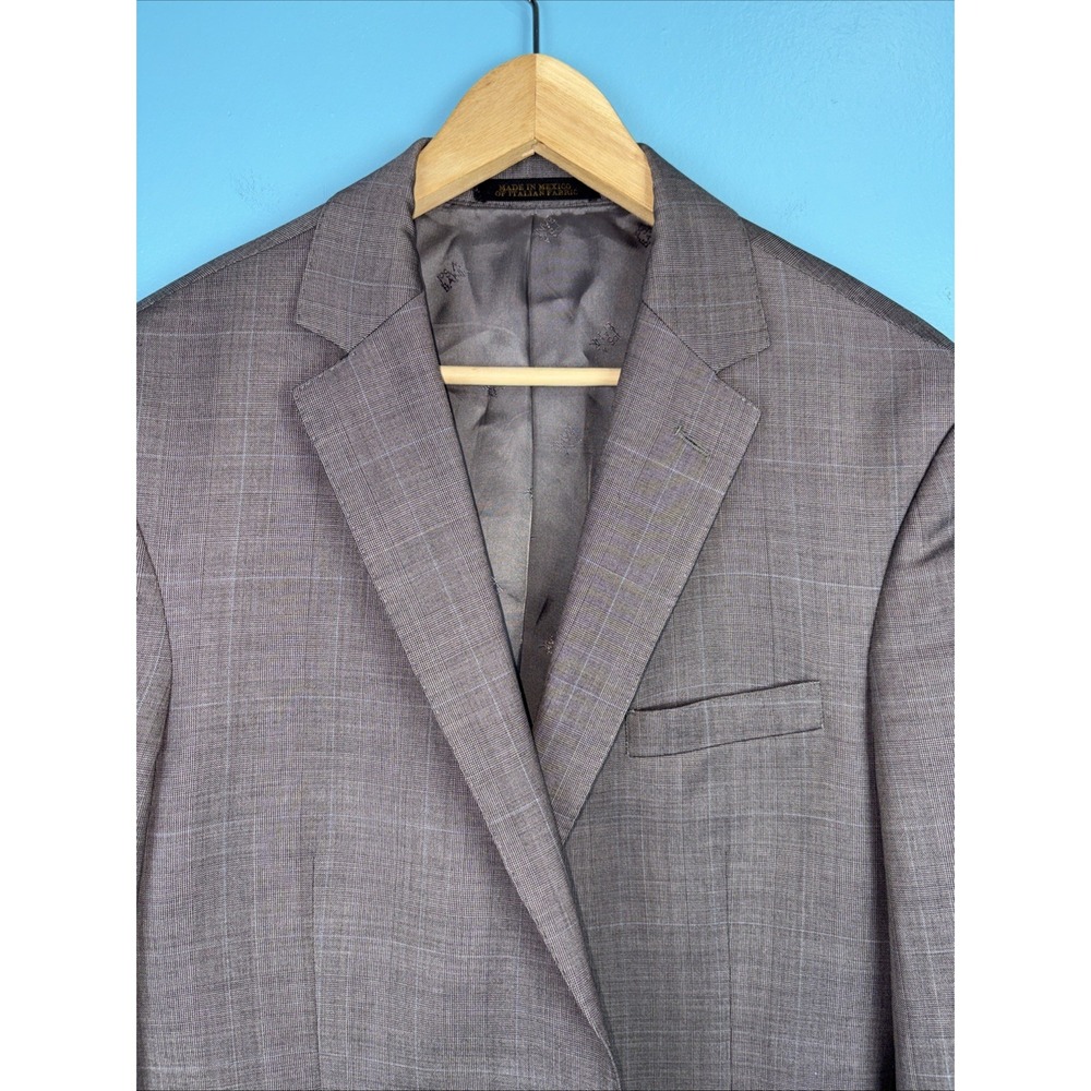Jos A Banks Reserve Reda Dark Gray Tailored Suit Jacket Blazer 42 Regular Wool